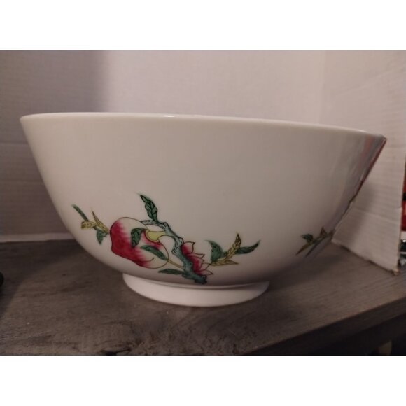 12" Lord & Taylor Japanese Porcelain Bowl With Floral Motif - Picture 2 of 7